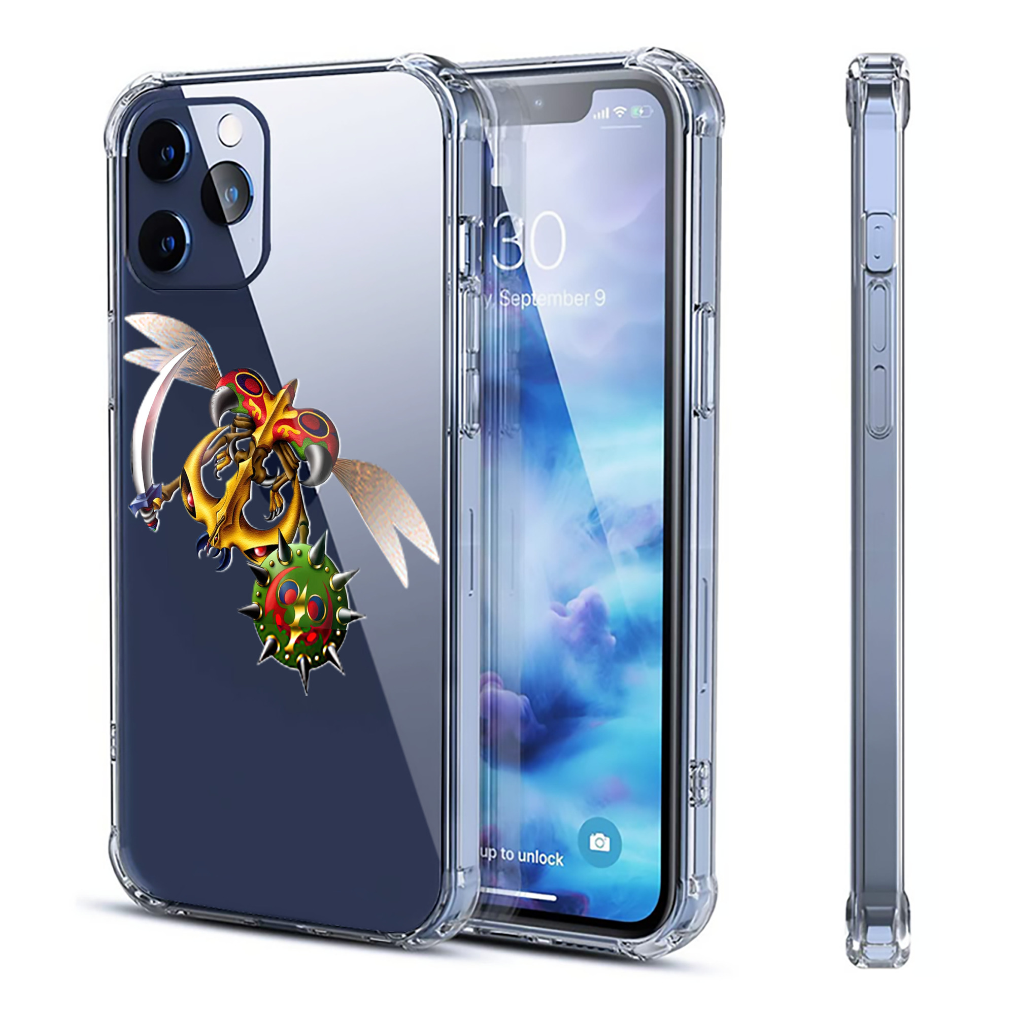 （画像用） 遊☆戯☆王 Yu-Gi-Oh! 【iPhone 12シリーズ対応】透明スマホケース（クリアソフトケース）